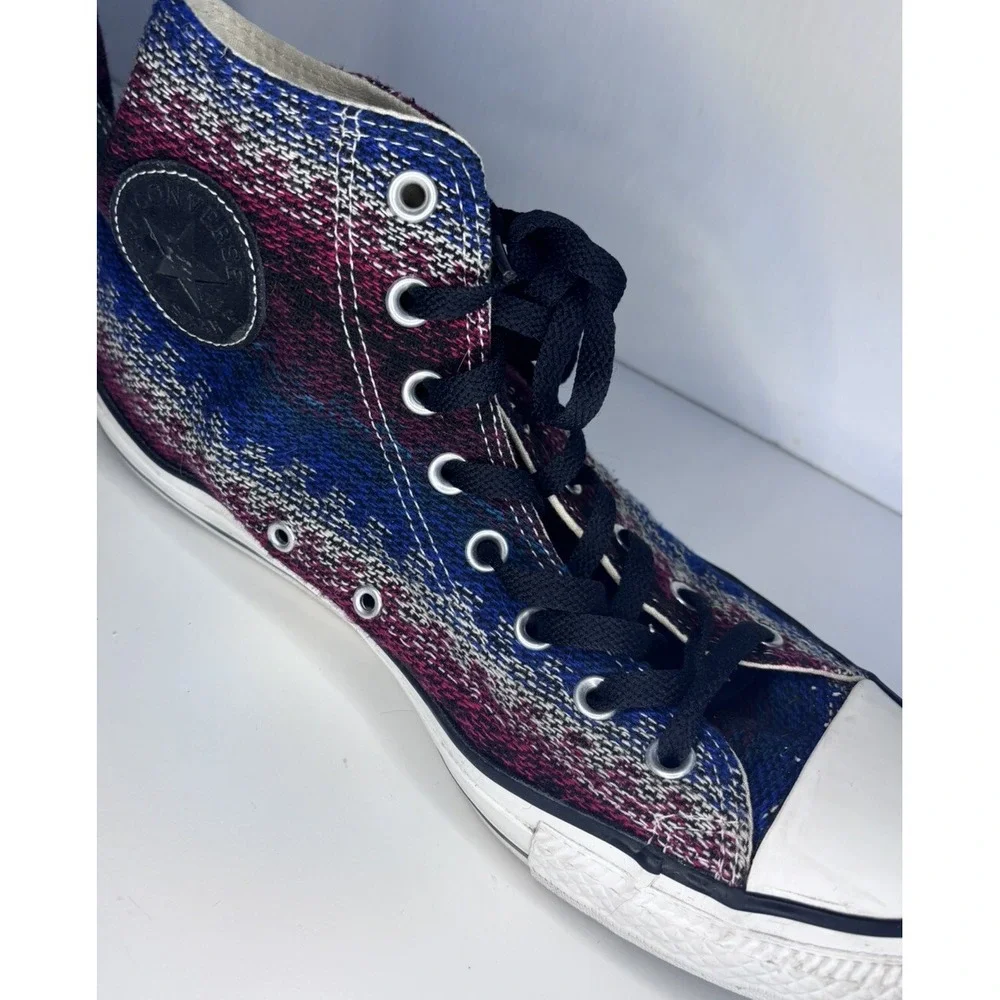 Converse Native Blanket Weave Fabric Dk Multi-Color‎ HI-TOP Shoes Size 11